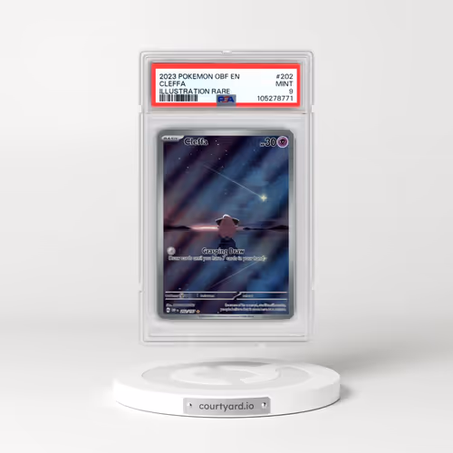 2023 Pokémon Obf EN-Obsidian Flames #202 Cleffa - Illustration Rare (PSA 9 MINT)