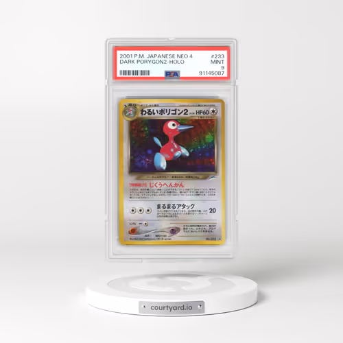 2001 Pokémon Neo 4 #233 Dark PORYGON2 - Holo (PSA 9 MINT)