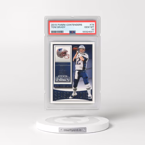 2015 Panini Contenders #79 Tom Brady (PSA 10 GEM MINT)