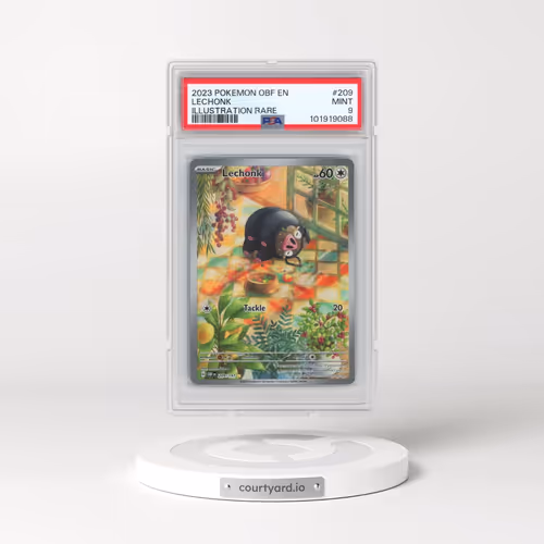 2023 Pokémon Obf EN-Obsidian Flames #209 Lechonk - Illustration Rare (PSA 9 MINT)