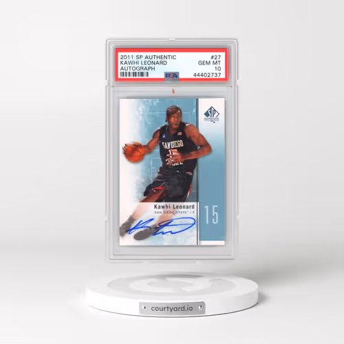 2011 SP Authentic #27 Kawhi Leonard - Autograph (PSA 10 GEM MINT)