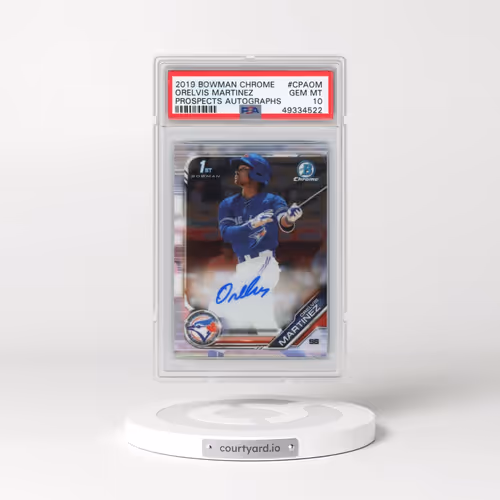 2019 Bowman Chrome Prospects Autographs #CPAOM Orelvis Martinez (PSA 10 GEM MINT)