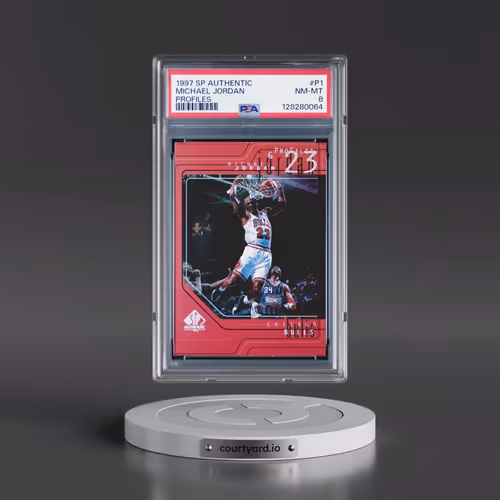 1997 SP Authentic Profiles #P1 Michael Jordan - Profiles (PSA 8 NM-MT)