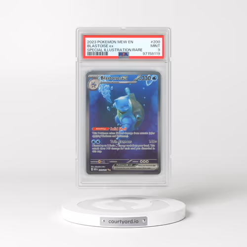 2023 Pokémon Mew EN-151 #200 Blastoise EX - Holo Special Illustration Rare (PSA 9 MINT)