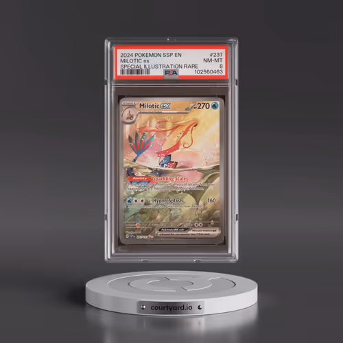 2024 Pokémon Ssp EN-Surging Sparks #237 Milotic EX - Holo Special Illustration Rare (PSA 8 NM-MT)