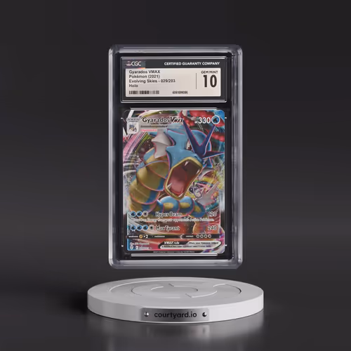 2021 Pokémon Sword & Shield Evolving Skies #029 Gyarados Vmax - Full Art (CGC 10 GEM MINT)