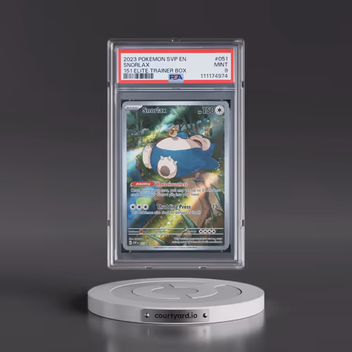 2023 Pokémon Svp EN-SV Black Star Promo #051 Snorlax - 151 Elite Trainer Box (PSA 9 MINT)