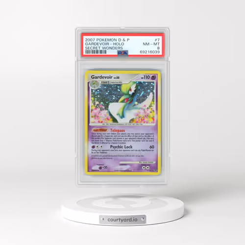 2007 Pokémon Diamond & Pearl Secret Wonders #7 Gardevoir - Holo (PSA 8 NM-MT)