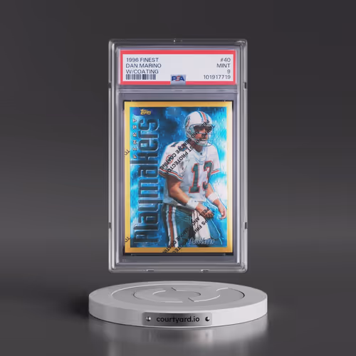 1996 Finest #40 Dan Marino - w/Coating (PSA 9 MINT)