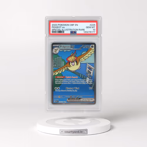 2023 Pokémon Obf EN-Obsidian Flames #225 Pidgeot EX - Holo Special Illustration Rare (PSA 10 GEM MIN