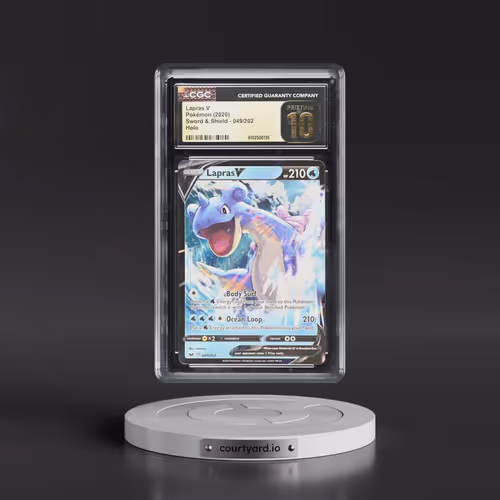 2020 Sword & Shield #049/202 Lapras V - Holo (CGC 10 PRISTINE)