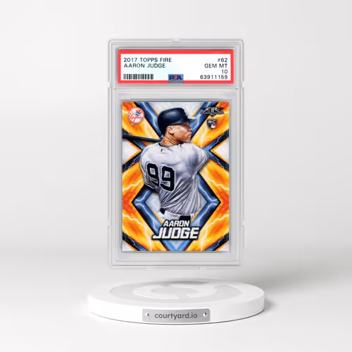 2017 Topps Fire #62 Aaron Judge (PSA 10 GEM MINT)
