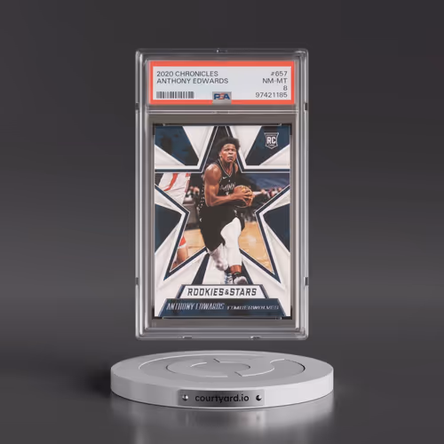2020 Panini Chronicles #657 Anthony Edwards (PSA 8 NM-MT)