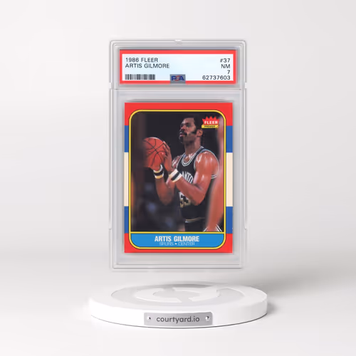 1986 Fleer #37 Artis Gilmore (PSA 7 NM)