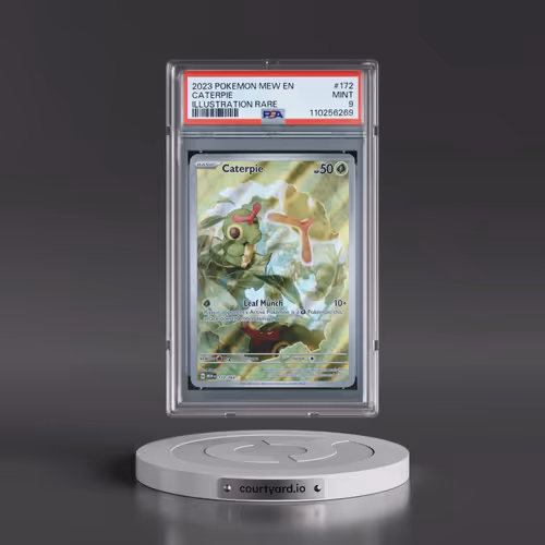 2023 Pokémon Mew EN-151 #172 Caterpie - Illustration Rare (PSA 9 MINT)