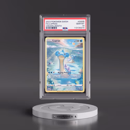 2023 Pokémon Sword and Shield Crown Zenith #GG05 Lapras - Full Art (PSA 10 GEM MINT)