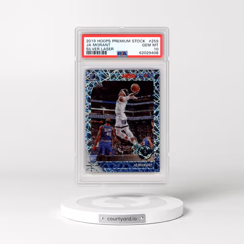 2019 Panini Hoops Premium Stock #259 Ja Morant - Silver Laser (PSA 10 GEM MINT)