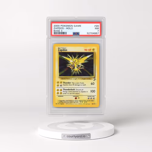 2000 Pokémon Game Base II #20 Zapdos - Holo (PSA 7 NM)