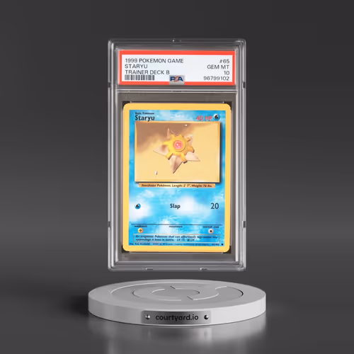 1999 Pokémon Game #65 Staryu - Trainer Deck B (PSA 10 GEM MINT)