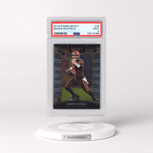 2018 Panini Select #30 Baker Mayfield (PSA 9 MINT)