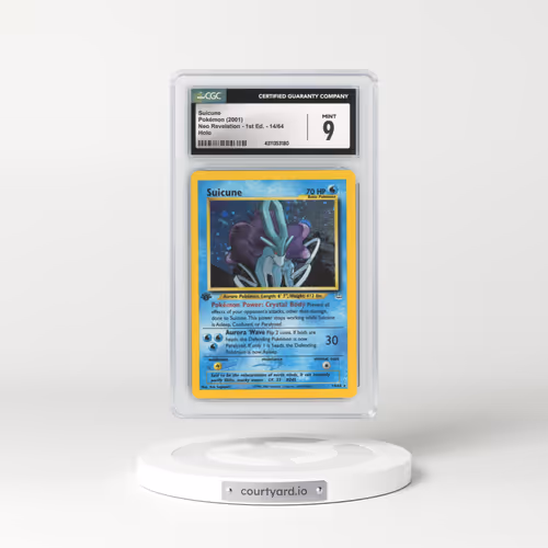 2001 Neo Revelation #14 Suicune - 1st Edition Holo (CGC 9 MINT)