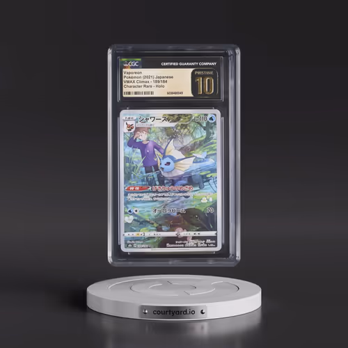 2021 VMAX Climax #189/184 Vaporeon - Character Rare Holo (CGC 10 PRISTINE)
