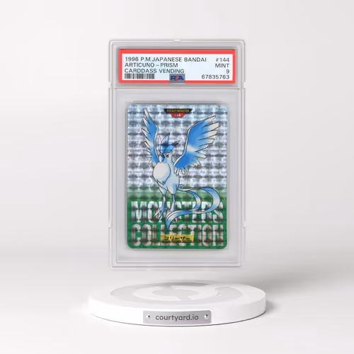 1996 Pokémon Bandai Carddass Vending #144 Articuno-Prism (PSA 9 MINT)