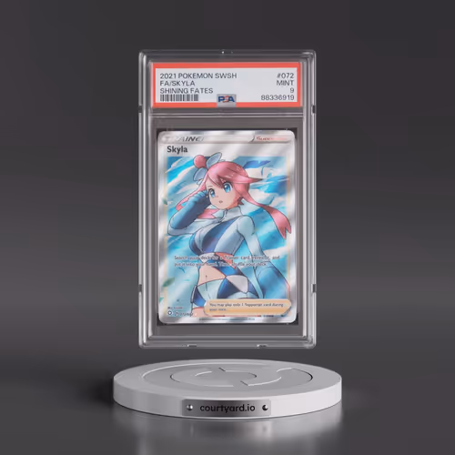 2021 Pokémon Sword & Shield Shining Fates #072 Skyla - Full Art (PSA 9 MINT)