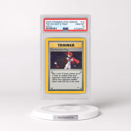 2000 Pokémon Gym Heroes #19 The Rocket's Trap - Holo (PSA 10 GEM MINT)
