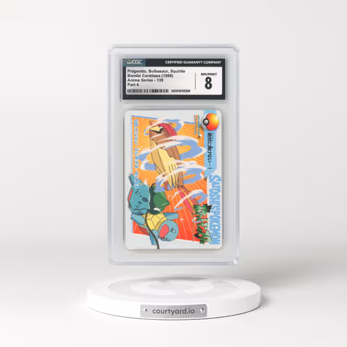 1998 Anime Series #139 Pidgeotto, Bulbasaur, Squirtle - Part 4 (CGC 8 NM-MT)