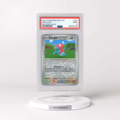 2023 Pokémon Mew EN-151 #137 Porygon - Reverse Holo (PSA 9 MINT)
