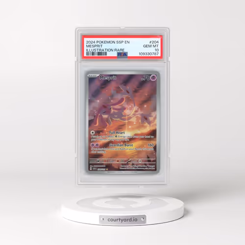 2024 Pokémon Ssp EN-Surging Sparks #204 Mesprit - Illustration Rare (PSA 10 GEM MINT)