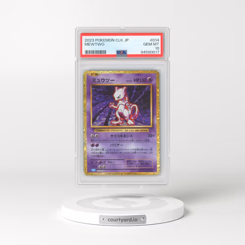 2023 Pokémon Clk-Trading Card Game Classic Blastoise & Suicune EX Deck #014 Mewtwo (PSA 10 GEM MINT)