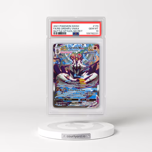 2021 Pokémon Sword & Shield Battle Styles #170 Rapid Strike Urshifu Vmax - Full Art Secret (PSA 10 G