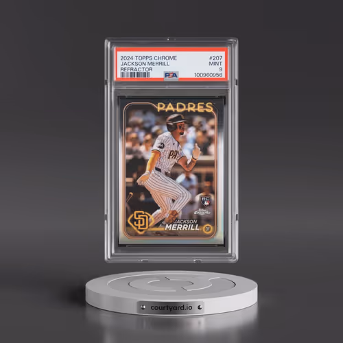2024 Topps Chrome #207 Jackson Merrill - Refractor (PSA 9 MINT)