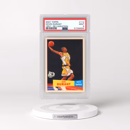 2007 Topps #112 Kevin Durant - 1957-58 Variation (PSA 9 MINT)