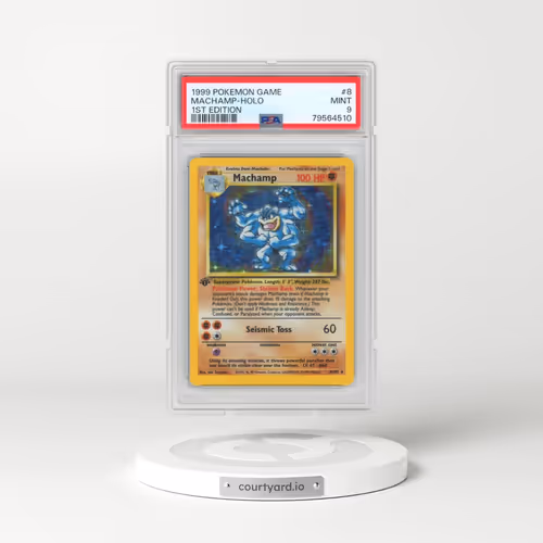 1999 Pokémon Game #8 Machamp - 1st Edition Holo (PSA 9 MINT)