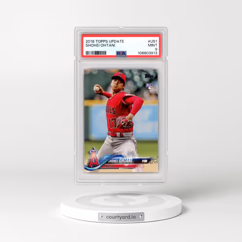 2018 Topps Update #US1 Shohei Ohtani - Pitching in Red Jersey (PSA 9 MINT)