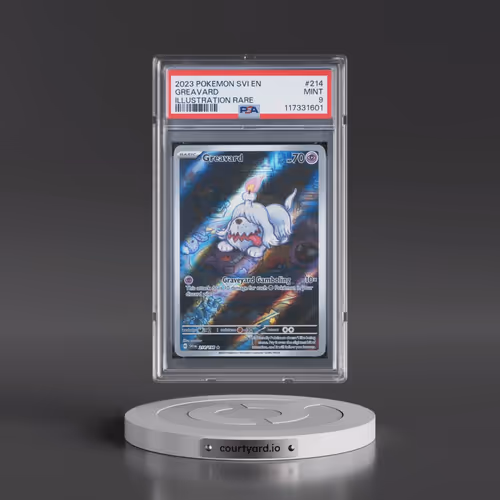 2023 Pokémon Svi EN-Scarlet & Violet #214 Greavard - Illustration Rare (PSA 9 MINT)