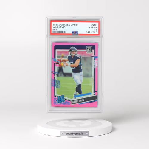 2023 Panini Donruss Optic #298 Will Levis - Pink (PSA 10 GEM MINT)