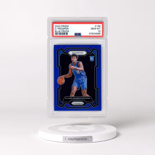 2023 Panini Prizm #146 Olivier-Maxence Prosper - Blue Prizm (PSA 10 GEM MINT)