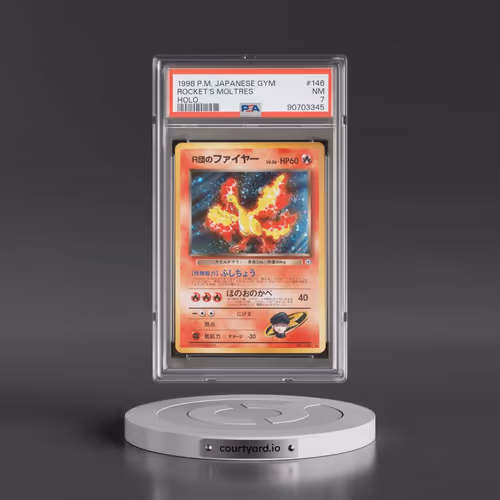 1998 Pokémon Gym #146 Rocket's Moltres - Holo (PSA 7 NM)