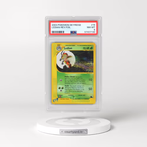 2003 Pokémon Skyridge #15 Ledian - Reverse Foil (PSA 8 NM-MT)