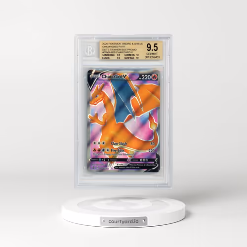 2017 Black Star Promos - Sword & Shield #050 Charizard V - Holo Champion's Path Elite Trainer Box (BGS 9.5 GEM MINT)