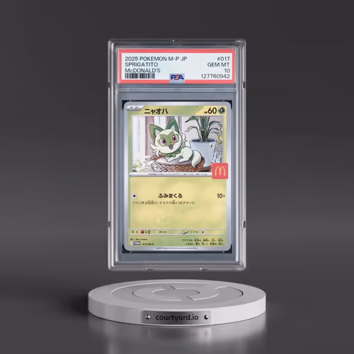 2025 Pokémon M-P Promo #017 Sprigatito - McDonald's (PSA 10 GEM MINT)