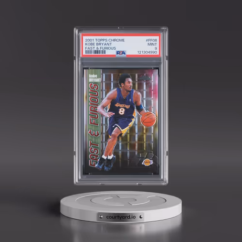 2001 Topps Chrome Fast & Furious #FF06 Kobe Bryant (PSA 9 MINT)