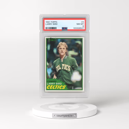 1981 Topps #4 Larry Bird (PSA 8 NM-MT)