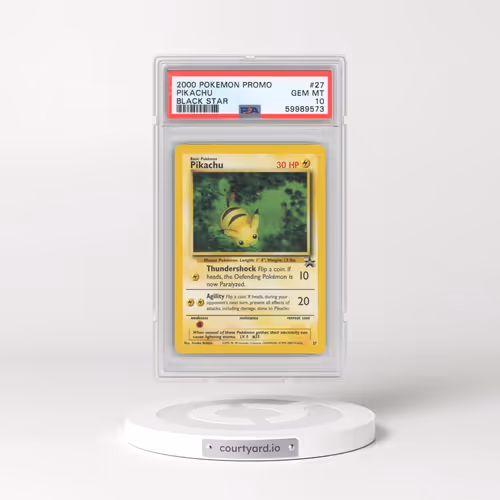 2000 Pokémon Promo Black Star #27 Pikachu (PSA 10 GEM MINT)