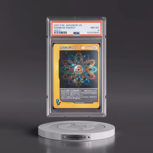 2001 Pokémon VS Rainbow Energy - Holo (PSA 8 NM-MT)