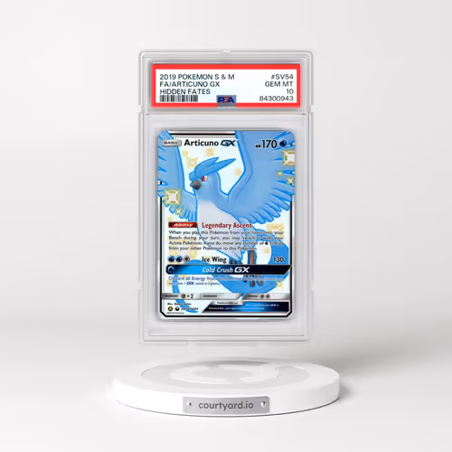 2019 Pokémon Sun & Moon Hidden Fates #SV54 Articuno GX - Holo Full Art (PSA 10 GEM MINT)